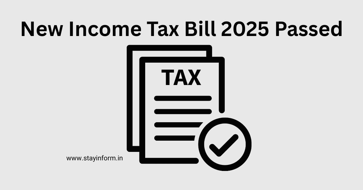 New Income Tax Bill 2025 Passed